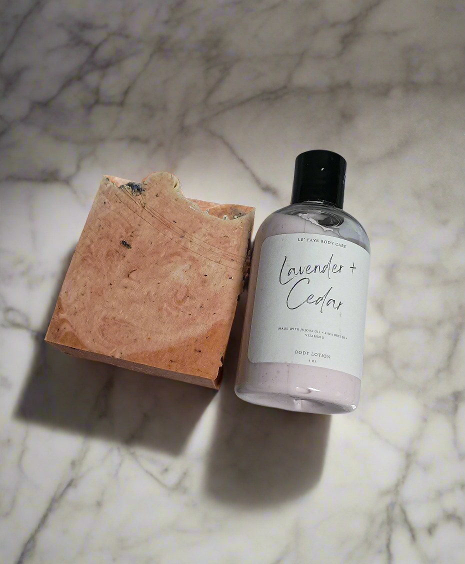 Herbal Soap Bar + Lotion Duo
