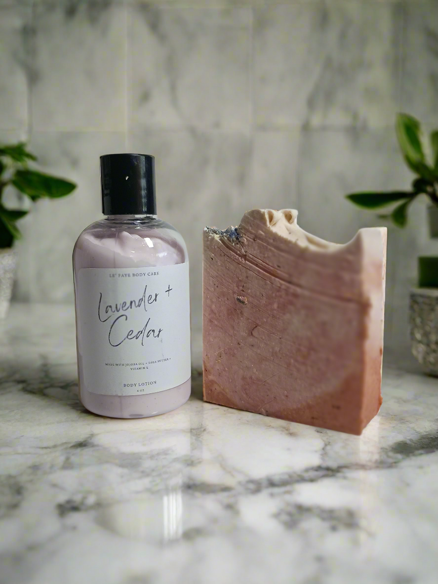 Herbal Soap Bar + Lotion Duo