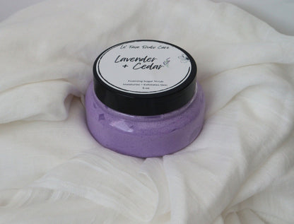 Lavender + Cedar Foaming Body Sugar Scrub