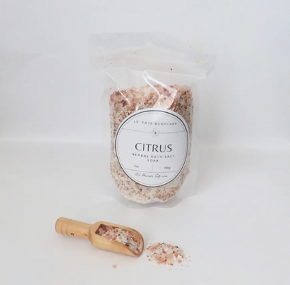 Citrus Herbal Bath Salt Soak