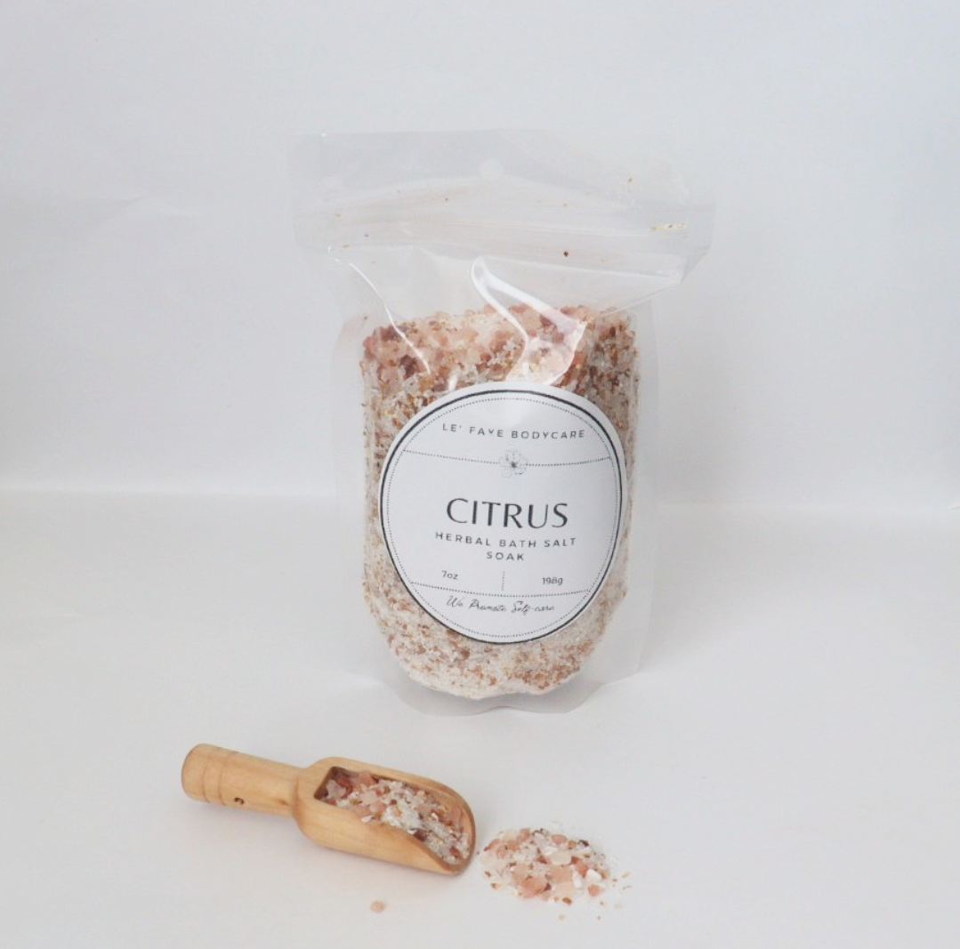 Citrus Herbal Bath Salt Soak