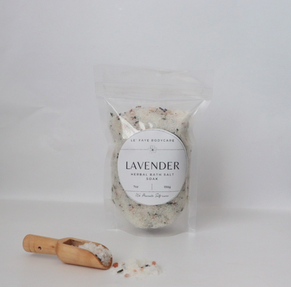 Lavender Herbal Bath Salt Soak