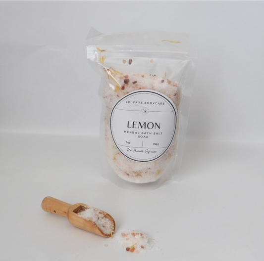 Lemon Herbal Bath Salt Soak