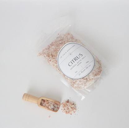 Citrus Herbal Bath Salt Soak